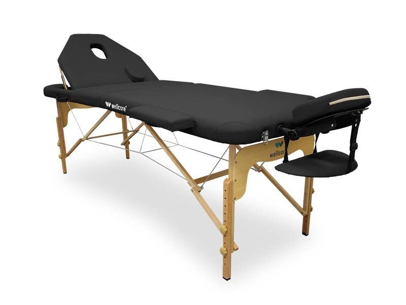 Maca de madeira dobrável WELLCORE 195 x 70 cm