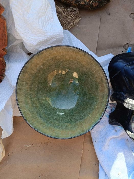 Misa jadeitowa z metalową nakładką z dynastii Qing