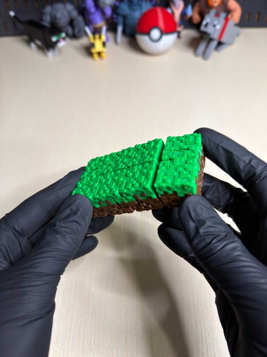 Фіджет нескінченний куб антистрес Майнкрафт (Minecraft)