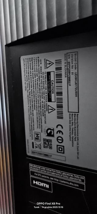 Telewizor Samsung 49 cali, grający!curved! Lekko uszkodzony!