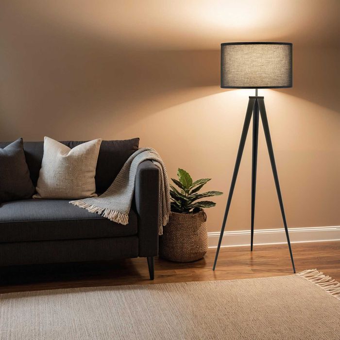 Lampa podłogowa Lunaris czarny OUTLET