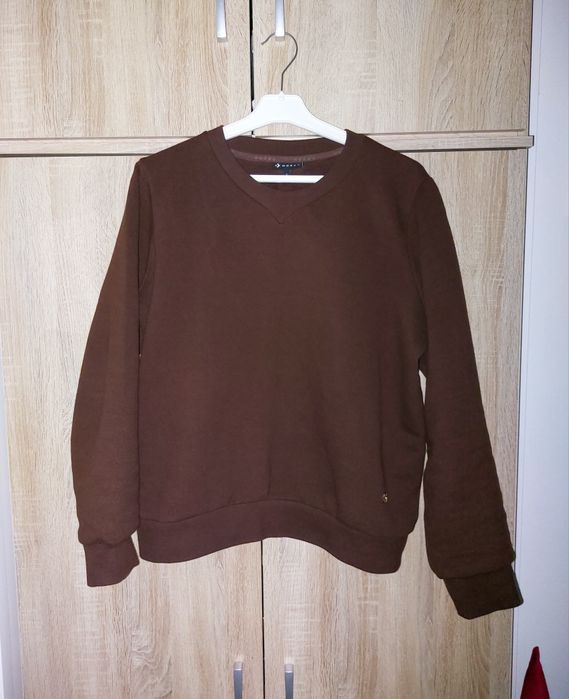 Brązowa bluza ocieplana