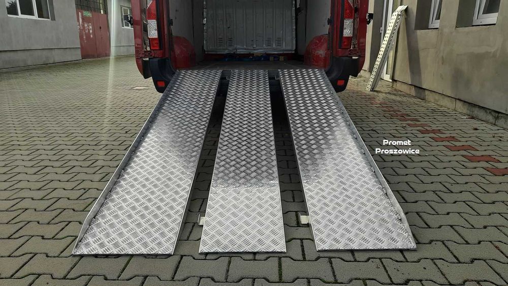 Rampa Aluminiowa 2-3 częściowa 325cm x 90cm + ranty Najazd Platforma