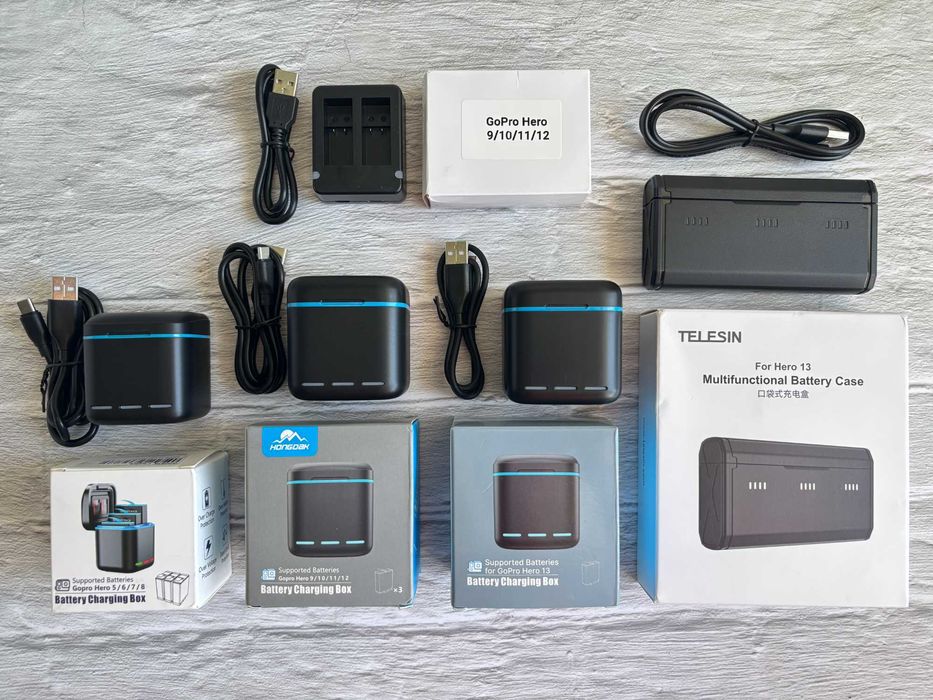 Зарядний бокс для GoPro 13/12/11/10/9/8/7/6 зарядное устройство GoPro