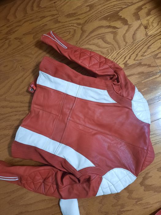 Кожаный мото костюм