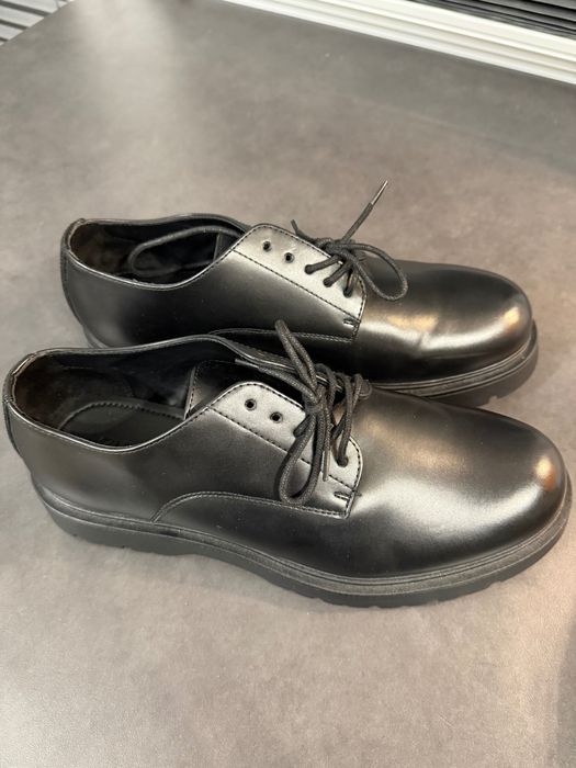 Nowe Buty wizytowe czarne na grubej podeszwie Męskie