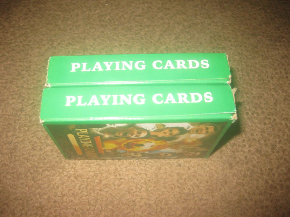 2 Baralhos de Cartas Completos de "Jogadores de Futebol"