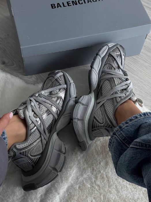 НОВИНКА‼️Жіночі кросівки Balenciaga 3XL Extreme Laces Grey Logo