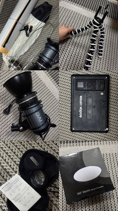 Професійне освітлення та обладнання для зйомки GVM, Godox, Ulanzi