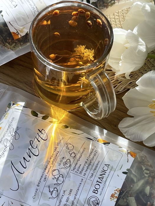 100г Іван чай «Червень»-ферментований листовий з полуницею, смородиною