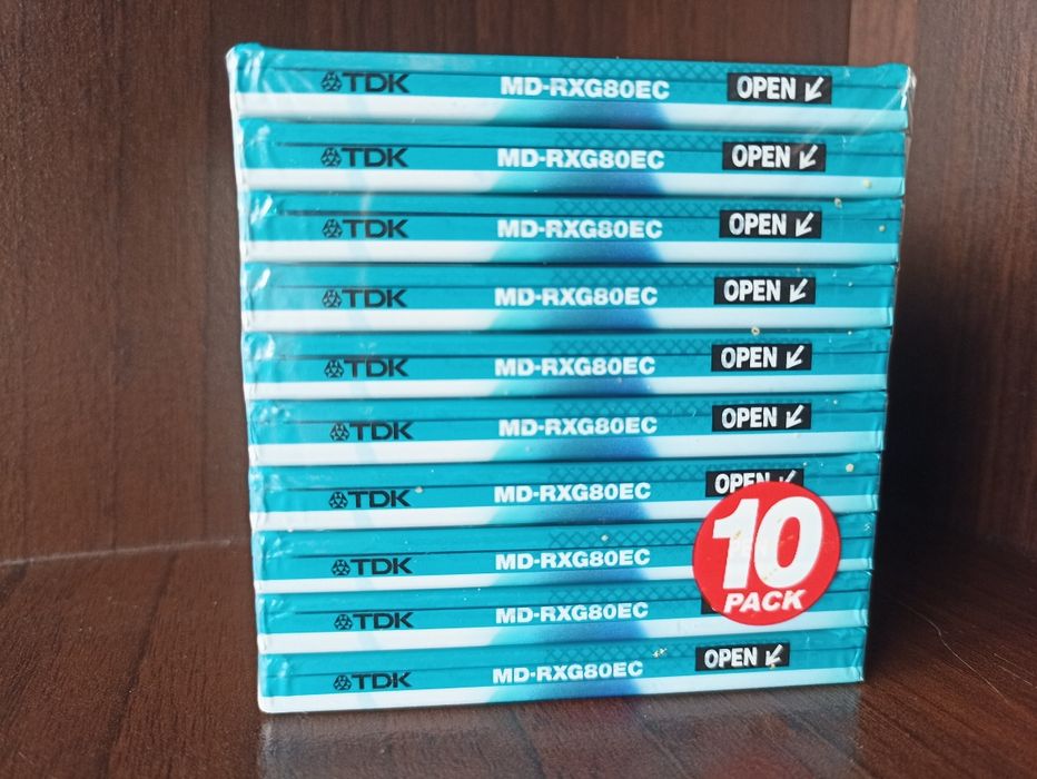 Mini disc TDK 80 - 10 unidades