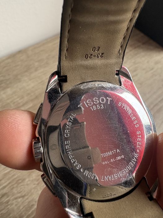 Zegarek Tissot , szkło szafirowe, nowy pasek