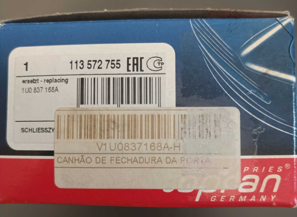 Canhão de fechaduras da portas VW golf IV
