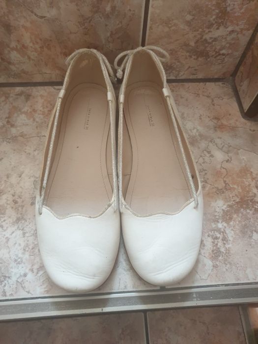 Buty białe  skórzane