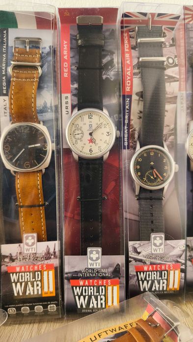 Coleção Relógios Militares WWII – Réplicas Autênticas Field e Aviator