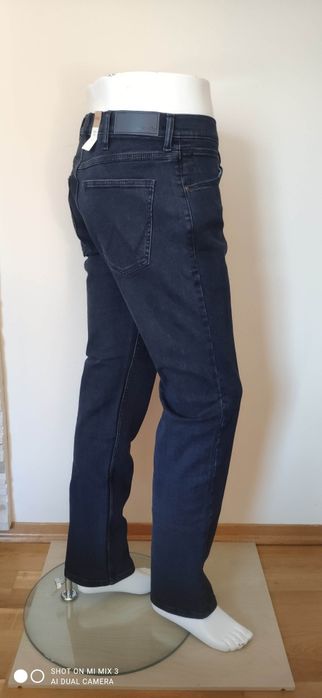 Wrangler Regular Blue Black męskie jeansy rozm 34/34 jak 35/34