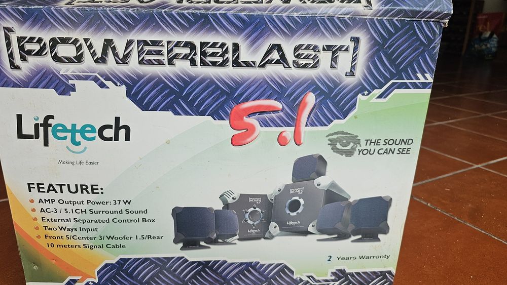 Colunas Lifetech 5.1 Surround