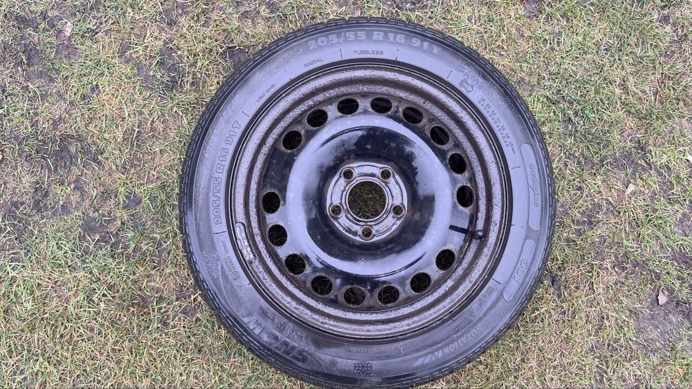 4 felgi stalowe opel plus opony zimowe 205/55/16