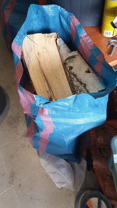 Suche drewno Olcha lub Brzoza sezonowana, worki, kominkowe