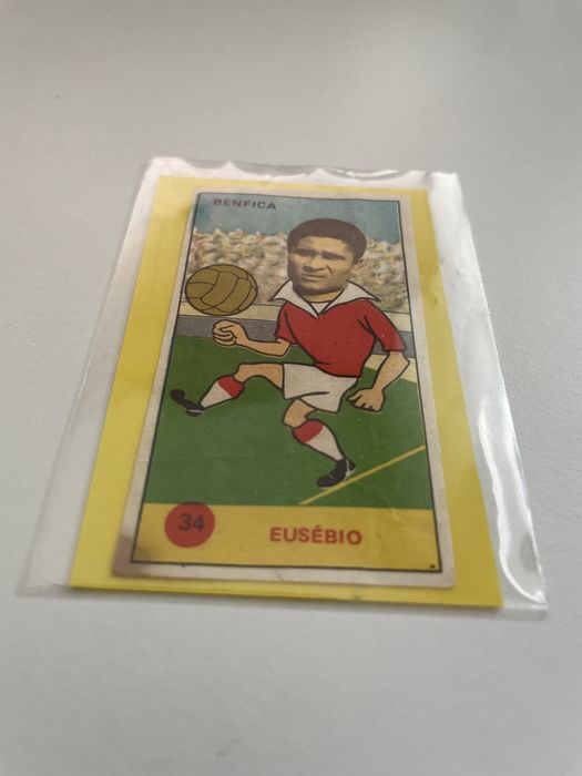Cromo caramelo Elite 1974 - Eusébio