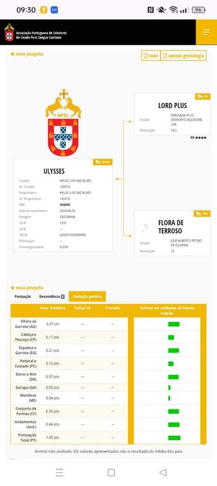 Poldro PSL excelente linhagem