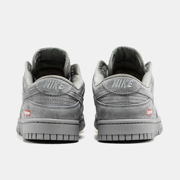 Кросівки Nike SB Dunk Low x Supreme Grey premium