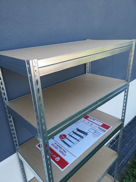 Regał Garażowy, Warsztatowy na Nity 192x100x50 cm 5P/300 kg