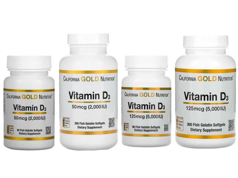 Витамин д3 d3 1000МЕ 2000МЕ 5000МЕ Now Foods California Gold Nutrition
