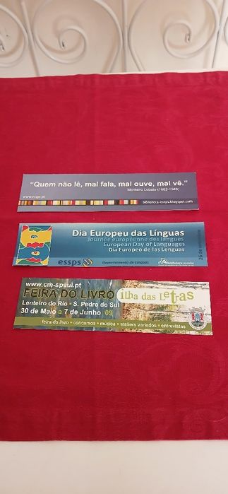 Marcadores de livros, novos