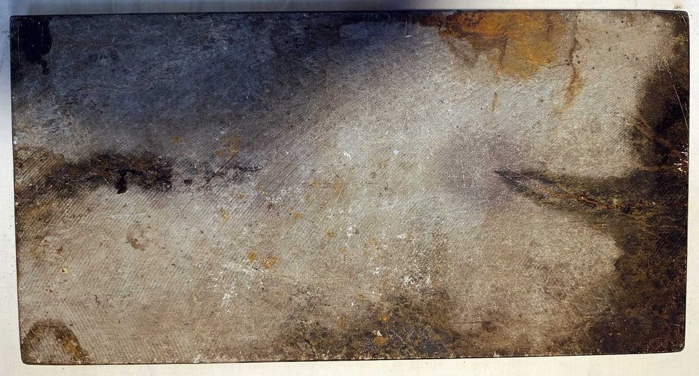 Stary blat marmurowy, podstawka marmurowa, płyta marmurowa