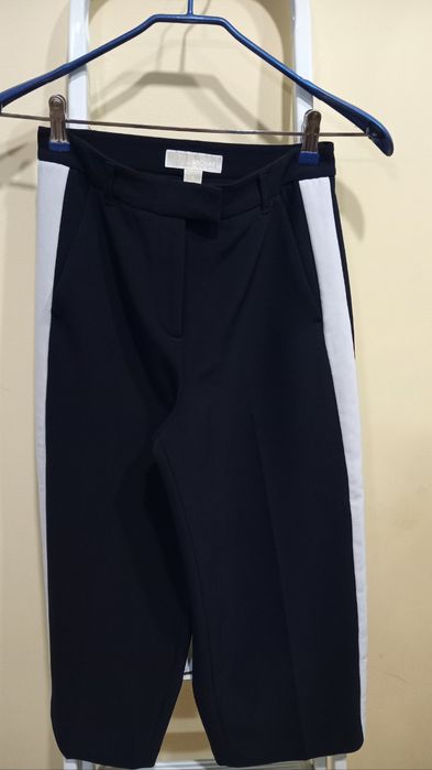 Брюки кюлоти michael kors contrast stripe wide-leg pants сині р. 158