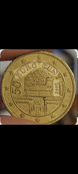 Moeda 0,50€, Áustria 2002