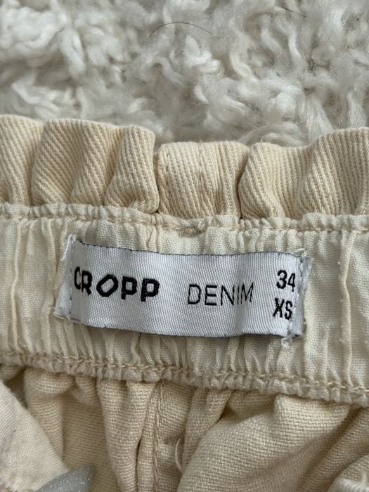 Cropp Denim szorty beżowe wysoki stan r. XS