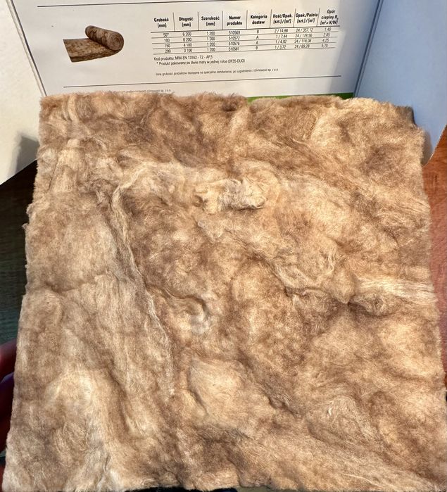 Wełna mineralna mata Climowool DF035 lambda  0.035 Mata grubość 20 cm