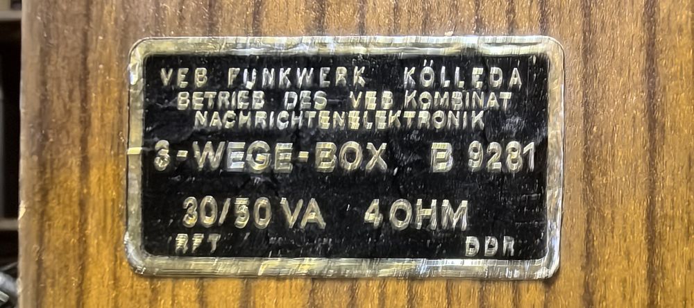 3-х полосна акустика RFT B9281/4Ω