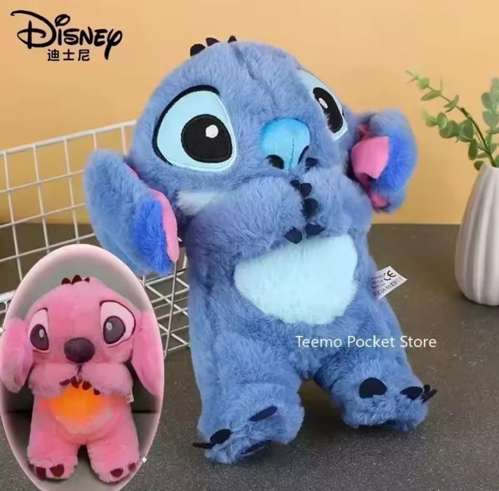 Акція!Дихаючий Стіч нічник лампа Stitch Disney з рухомими вушками 30см