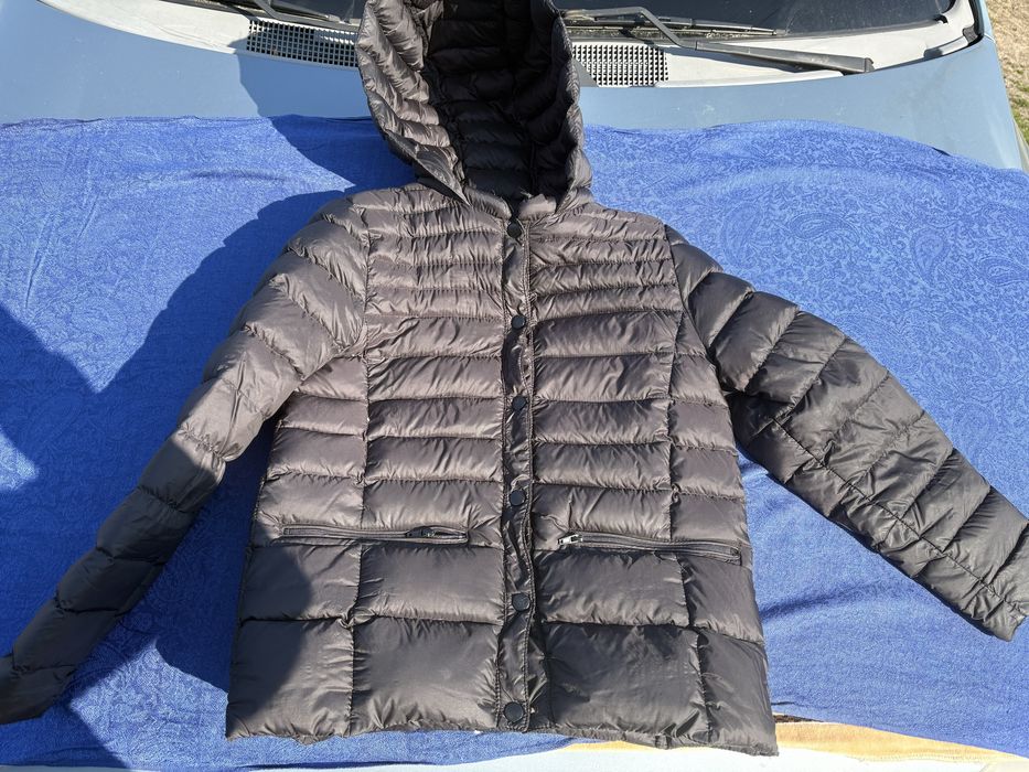 Куртка zara чорна 152 пух