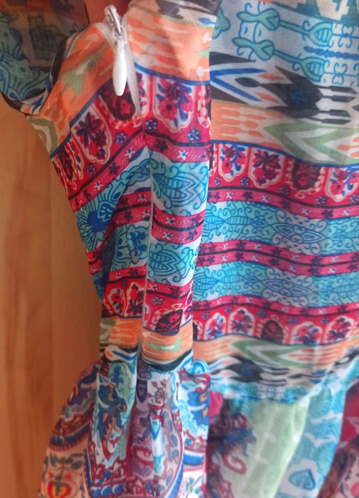 Sukienka kolorowa maxi , długa