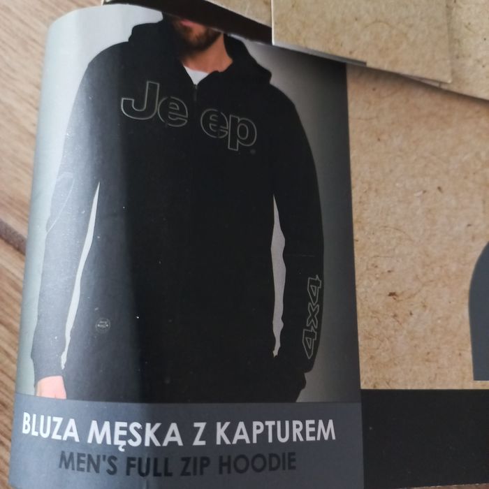 Jeep-Nowa bluza męska z kapturem-xl