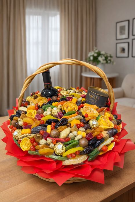 Букет з сухофруктів , подарунок для вчителя , букет для колеги