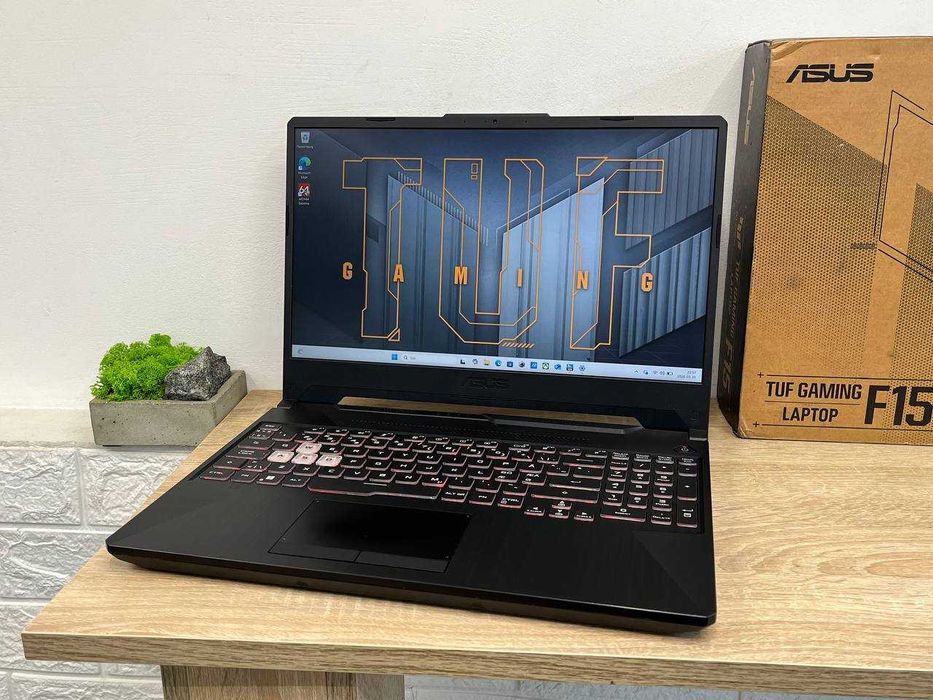 Asus TUF Gaming F15 FX506HE 15.6` FullHD 144Hz intel core i7-11800H RTX3050Ti 4GB 75W 16DDR4/SSD512GB Ігровий ноутбук/магазин/гарантія/TUF, ROG STRIX