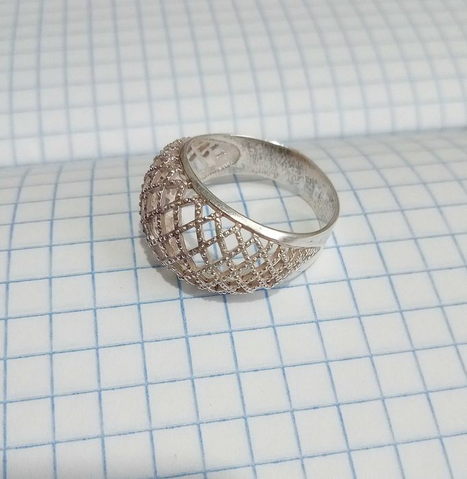 Кільце кольцо перстень срібло 925 проба (18,5 р) СРСР