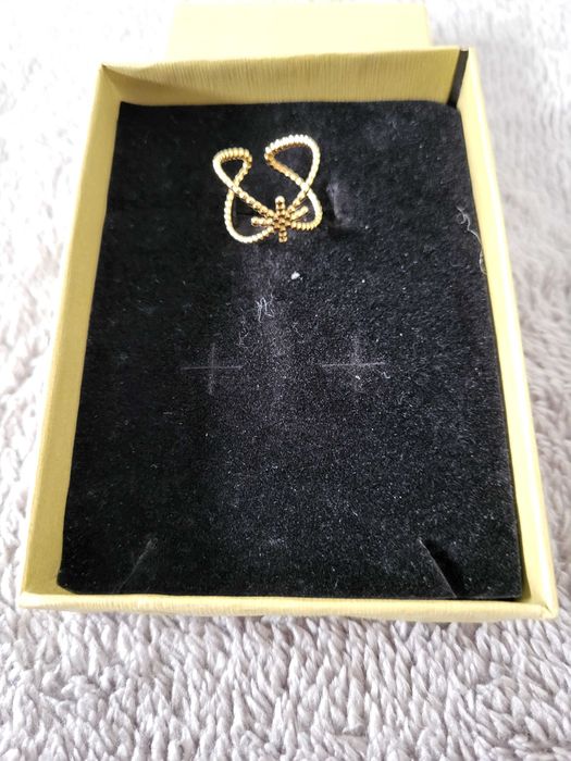 Anel ajustável dourado