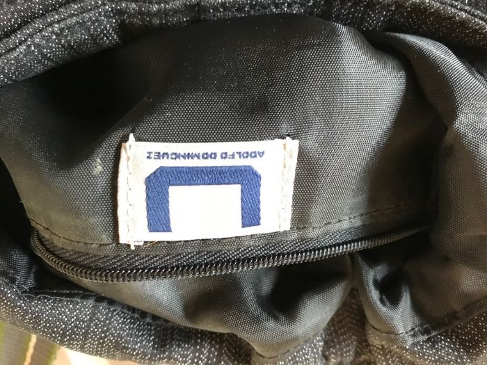 Adolfo Domingues Mala de tecido cor cinza