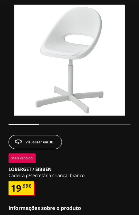 2 Cadeiras IKEA LOBERGET – como novas