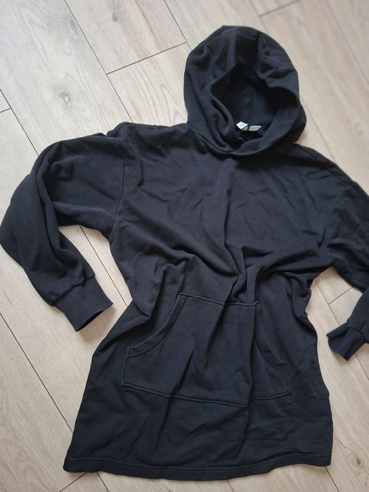 Czarna bluza H&M Divided z kapturem 42 stan bdb