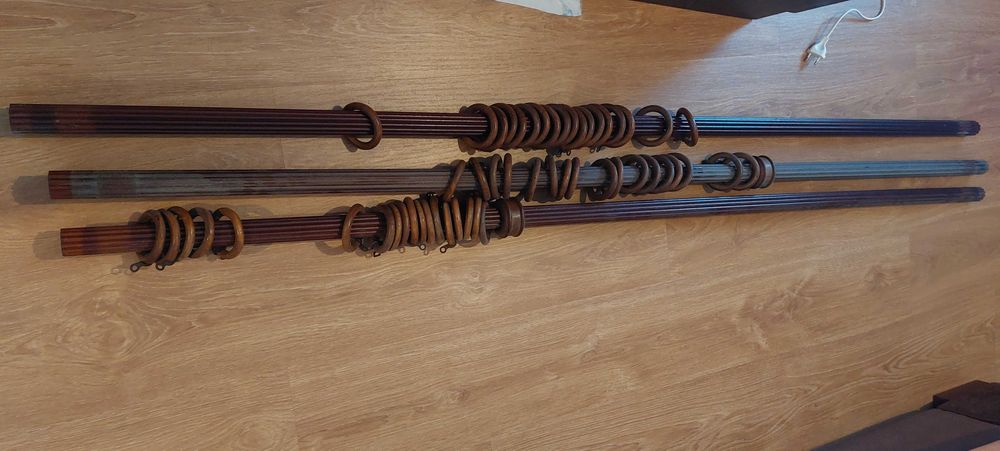 6 varões para cortinados