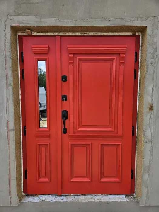 Drzwi zwnętrzne drewniane dębowe  Pomiar! Dostawa! Montaż! Dotacja!