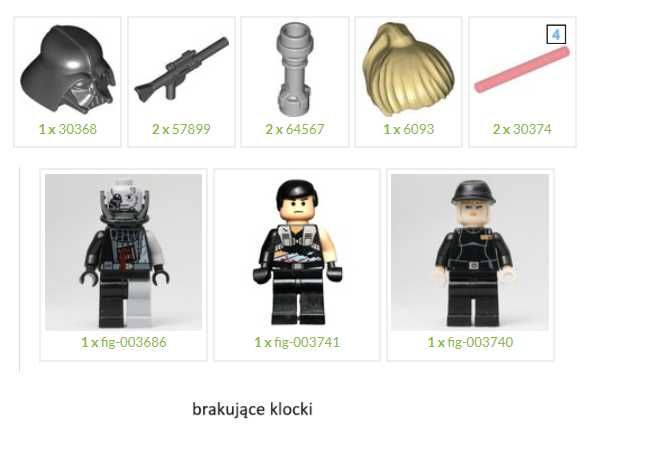 Lego Star Wars 7672 Rogue Shadow 482 elementy rok 2008 42x32 cm