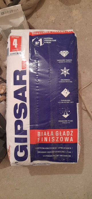 Atlas Gładź szpachlowa podwójne wiązanie Gipsar Uni 20 kg
